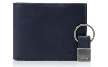 Calvin Klein Men's RFID Blocking Leather Bifold Wallet D Black